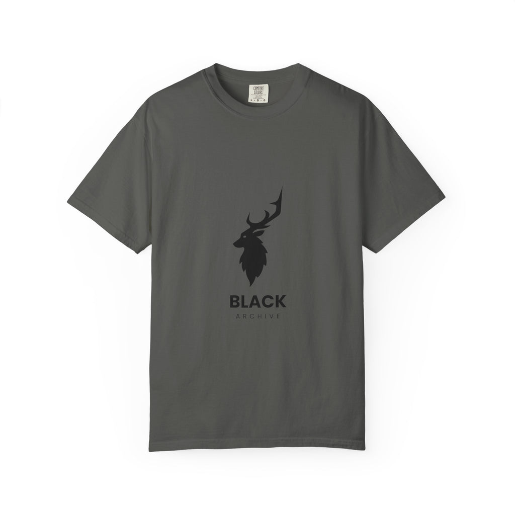 'BLACK ARCHIVE' Minimalist Deer Graphic Tee