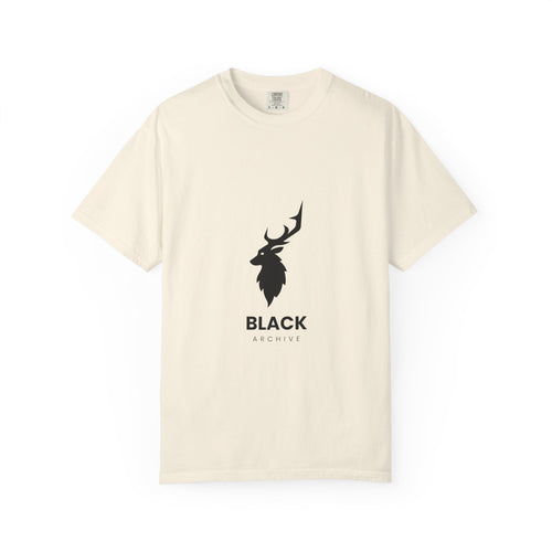 'BLACK ARCHIVE' Minimalist Deer Graphic Tee