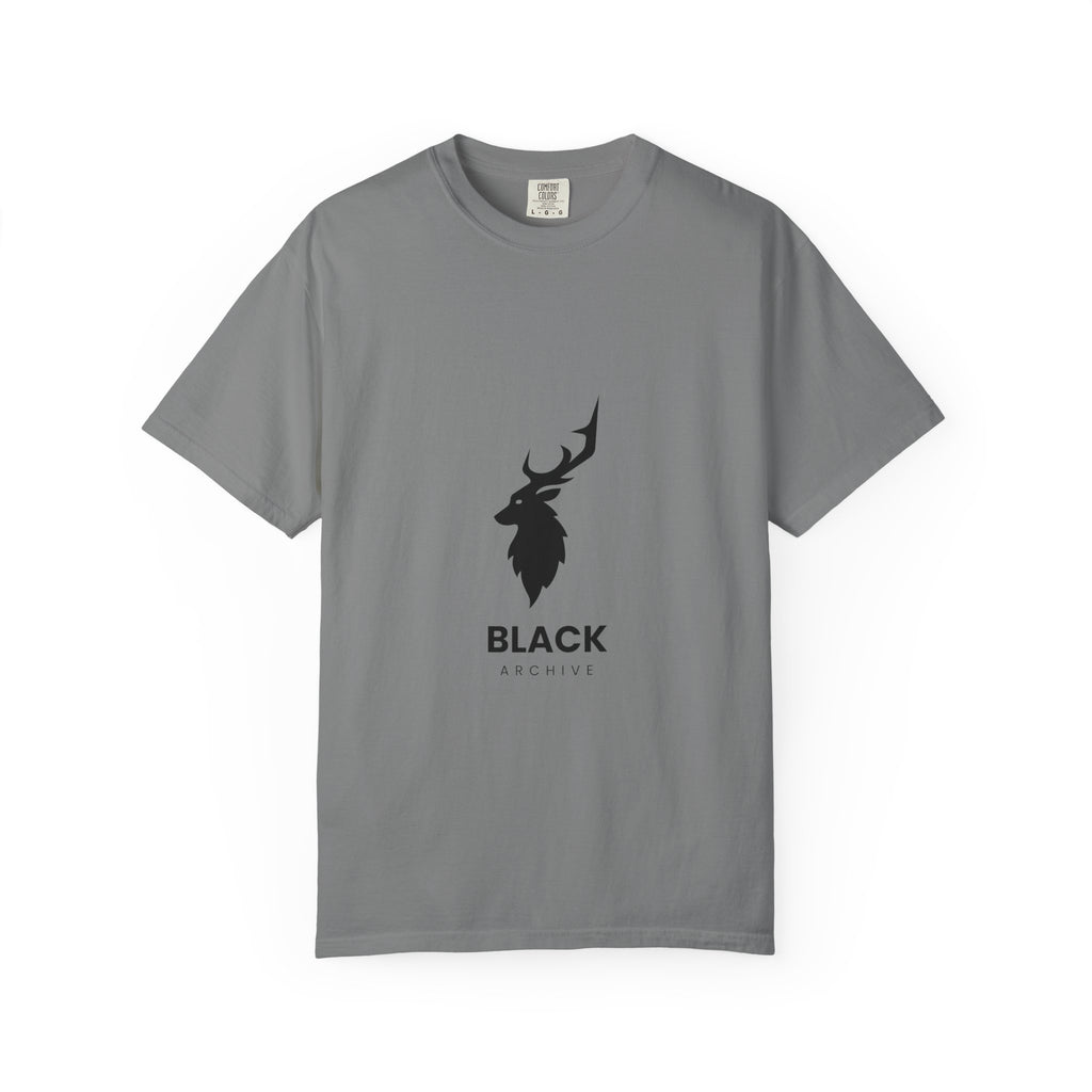 'BLACK ARCHIVE' Minimalist Deer Graphic Tee