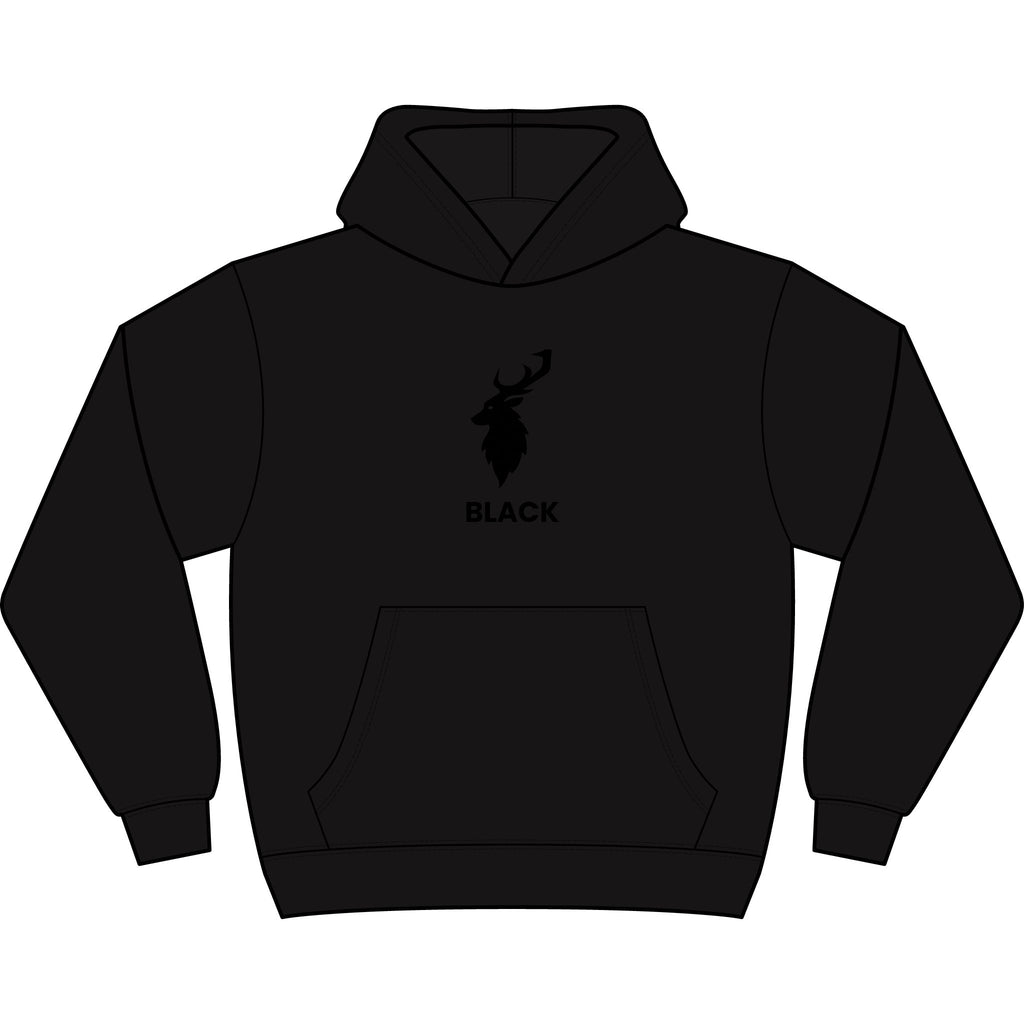 'BLACK ARCHIVE Minimalist Deer Hoodie