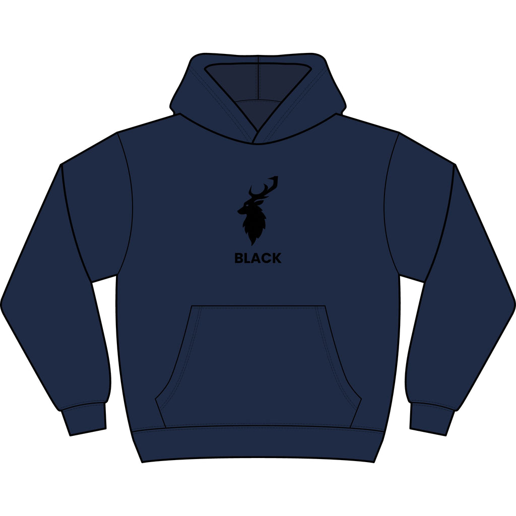 'BLACK ARCHIVE Minimalist Deer Hoodie